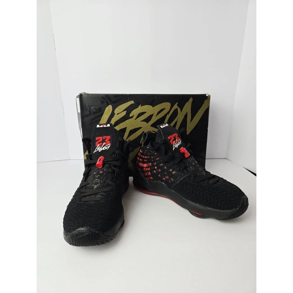 Nike Lebron XVII GS 6 youth black red